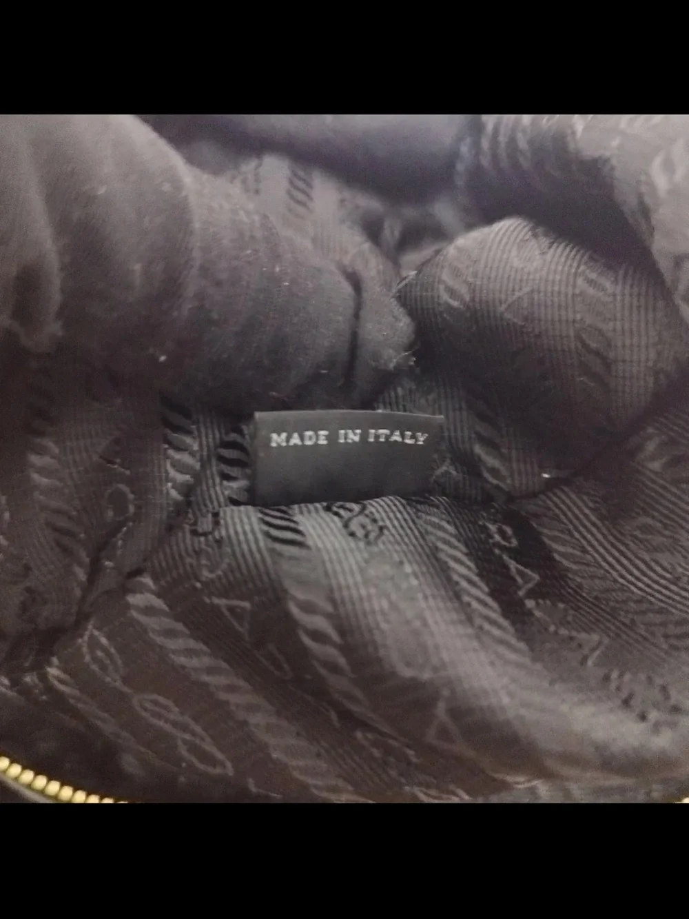 Prada Black Nylon Tote with Leather Accents